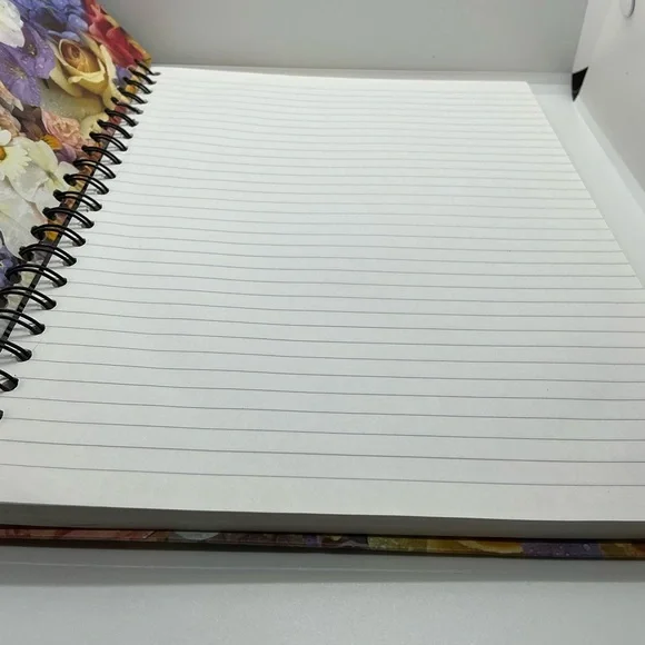 New Tri Coastal Design Floral Pattern Personal Journal Notebook Spiral Bound - Picture 5 of 8